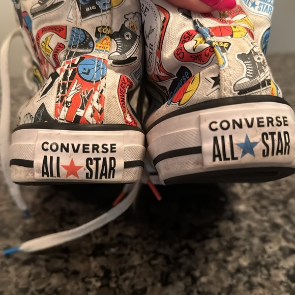 Converse chuck taylor High-Top Sneakers with Graphic Print 8 - Picture 5 of 14